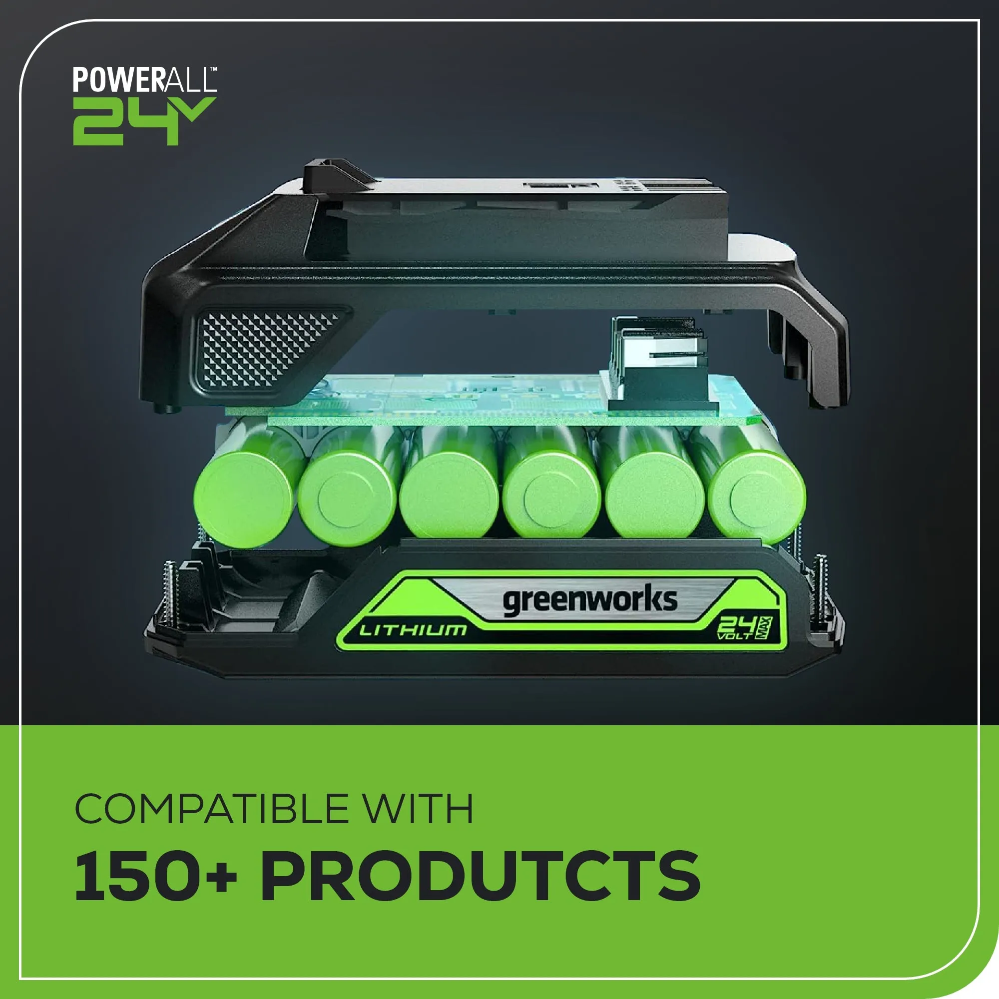 24V Cordless Battery Drill, Impact Driver & Jig Saw 3PC Combo Kit w/ (2) 2.0Ah Batteries & Charger