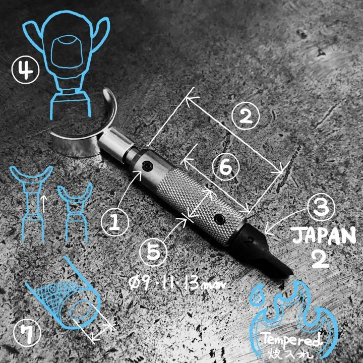 Adjustable Swivel Knife Medium - Oka Japan