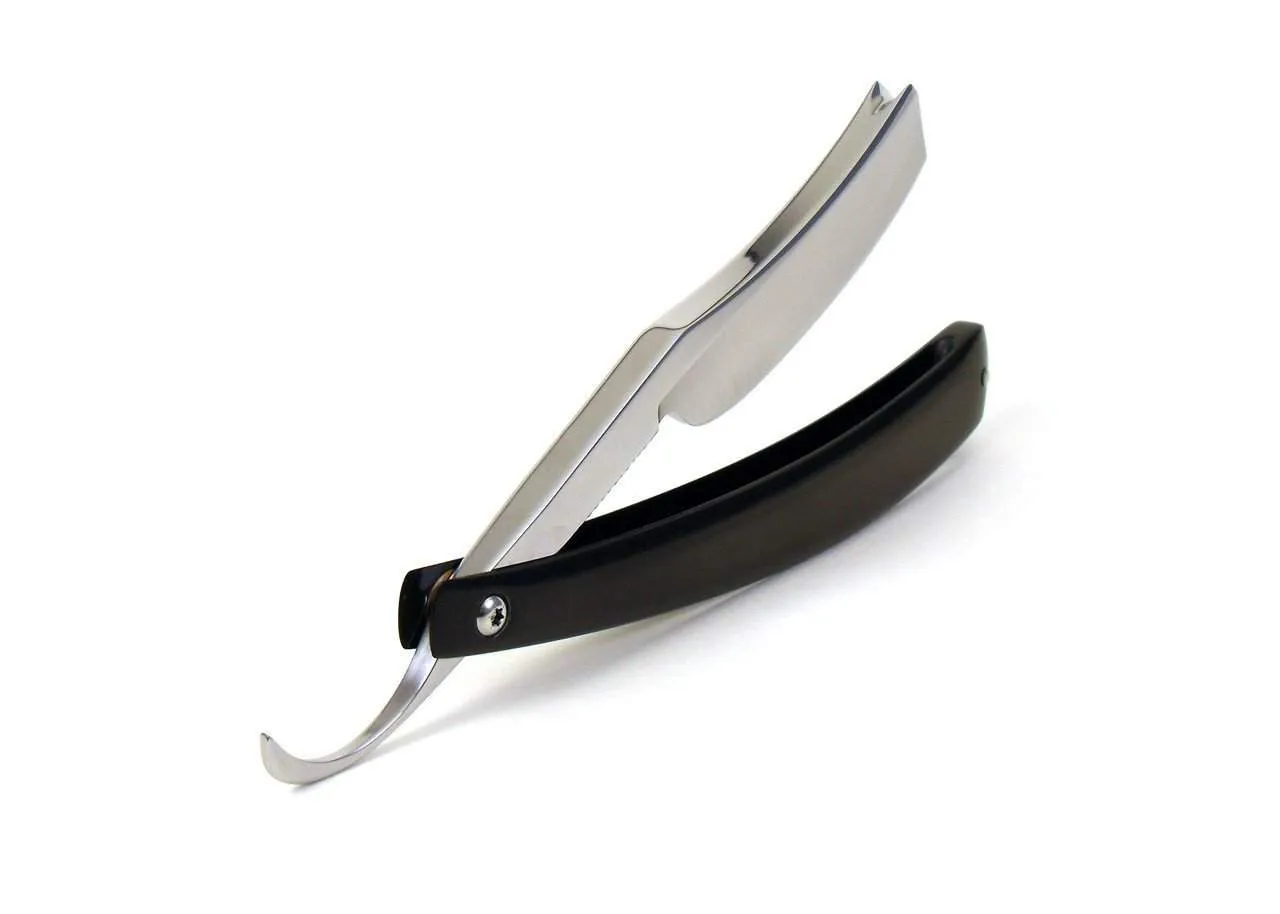 Alex Jacques Custom 6/8 Straight Razon In Black G10