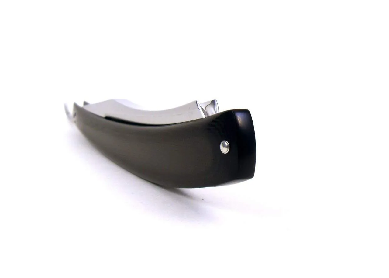 Alex Jacques Custom 6/8 Straight Razon In Black G10