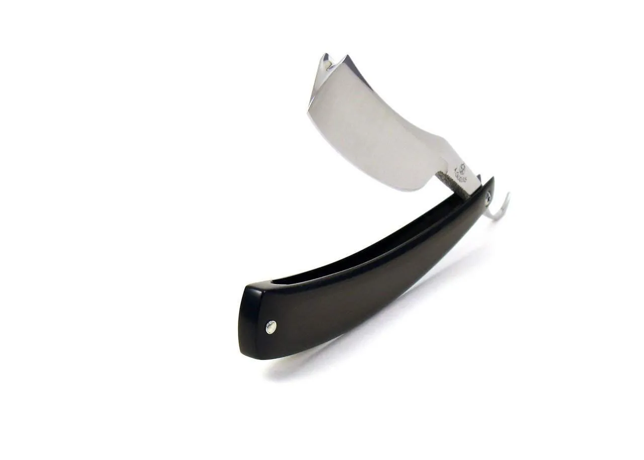 Alex Jacques Custom 6/8 Straight Razon In Black G10