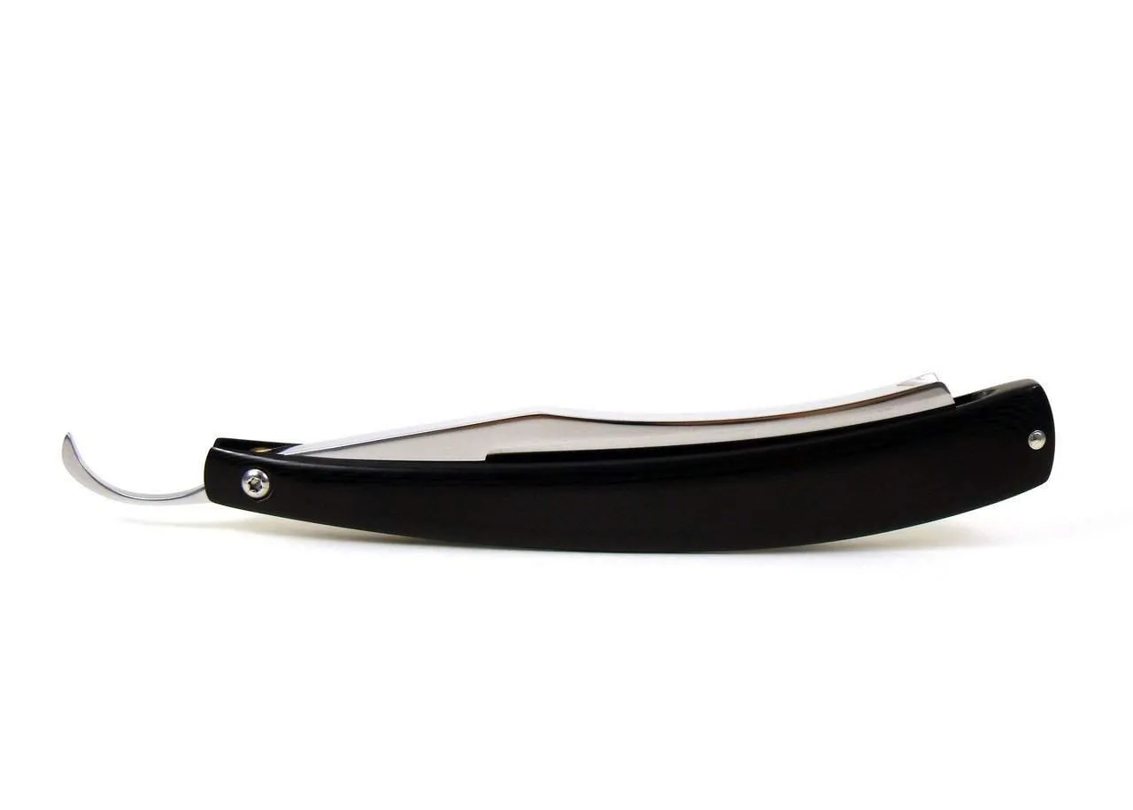 Alex Jacques Custom 6/8 Straight Razon In Black G10