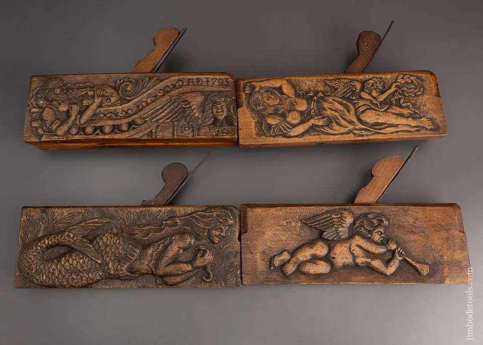 Amazing Set of Eight Carved Moulding Planes * EXCELSIOR 59500