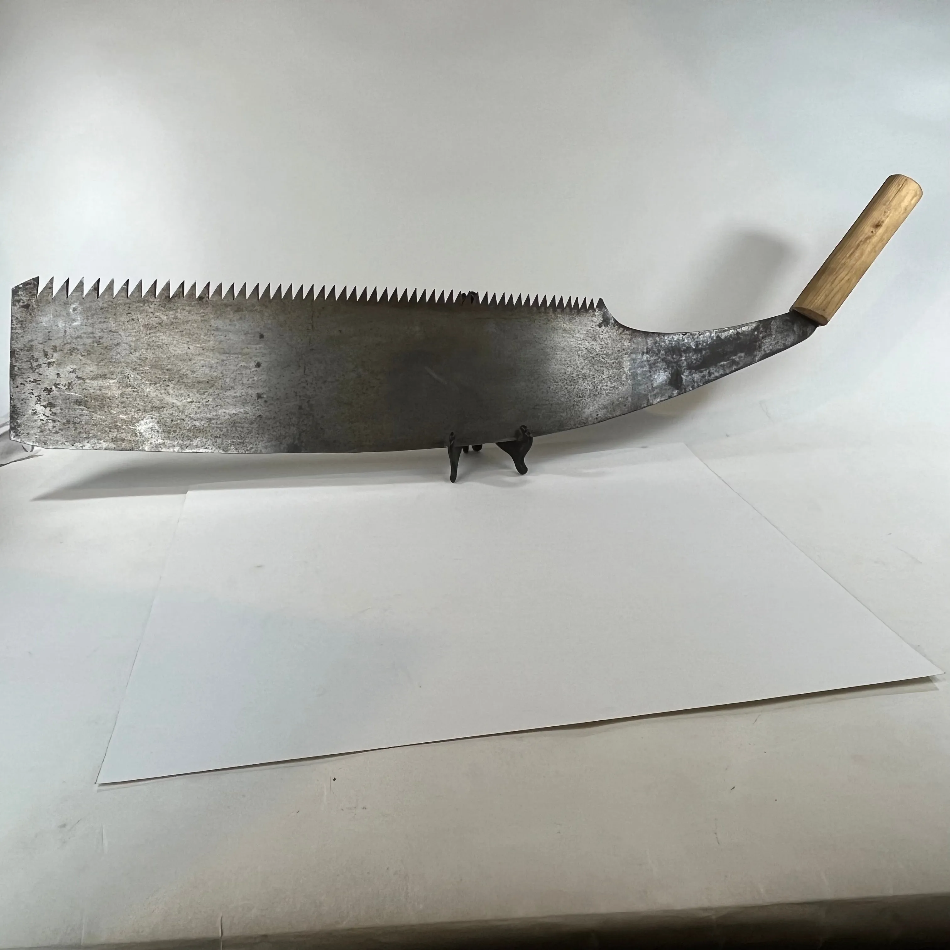 Antique Japanese Saw c1800’s Nokogiri Forged Iron Tool 44”