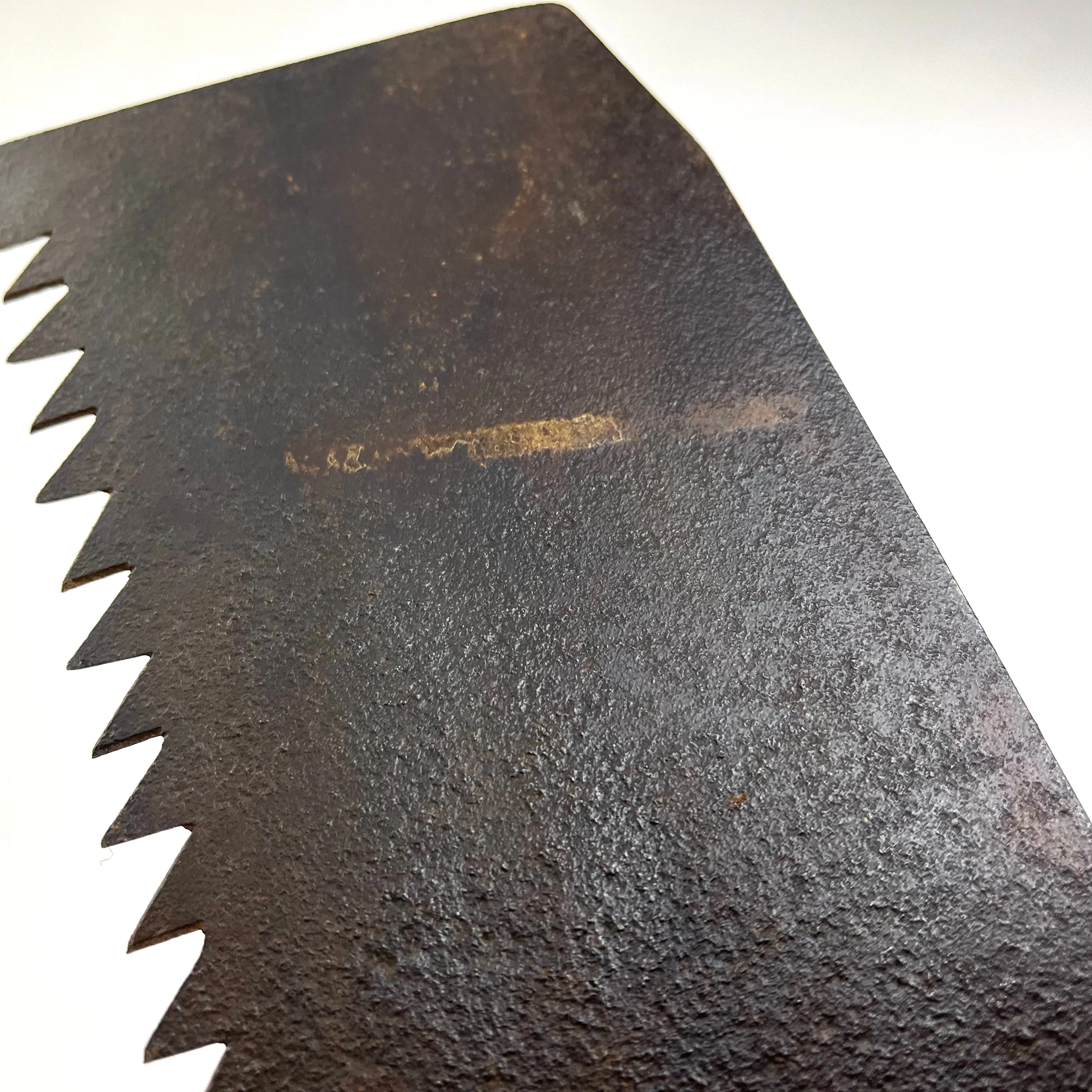 Antique Japanese Signed Saw Nokogiri Forged Iron Tool 35"