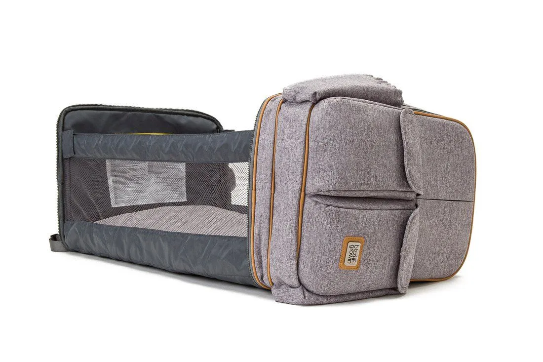 Baby Travel Crib Changing Rucsac - Windsor Grey - RucPOD ® mini