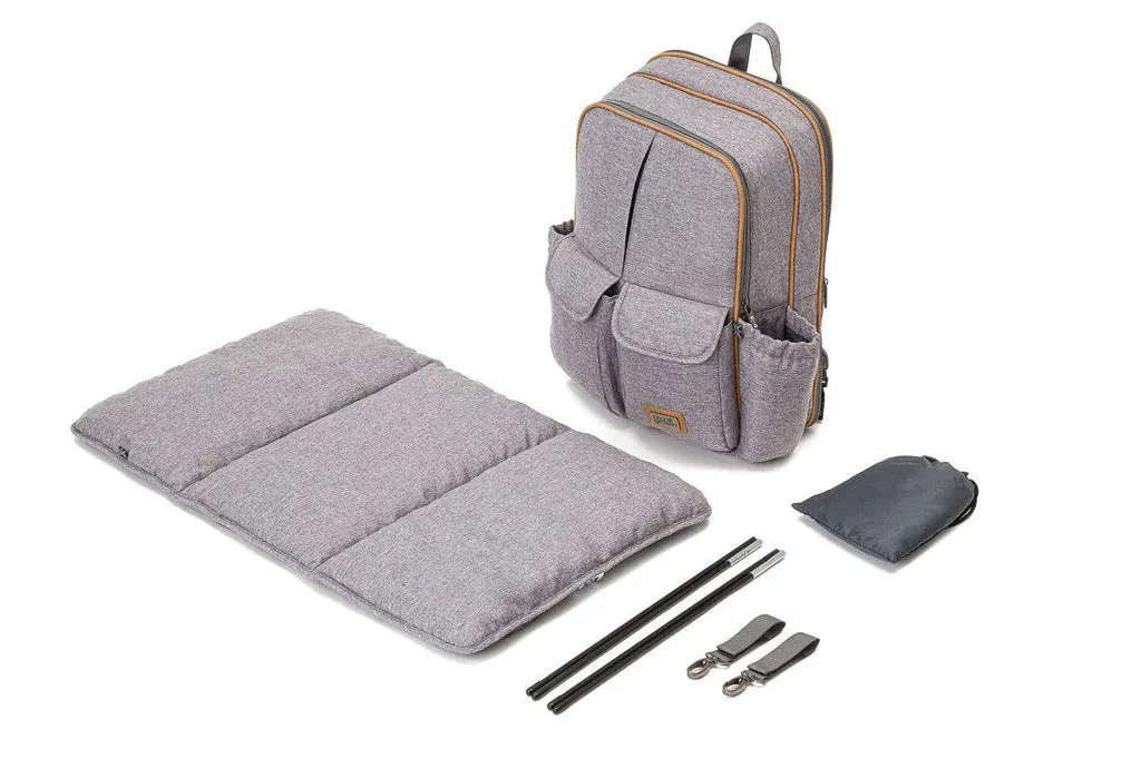 Baby Travel Crib Changing Rucsac - Windsor Grey - RucPOD ® mini