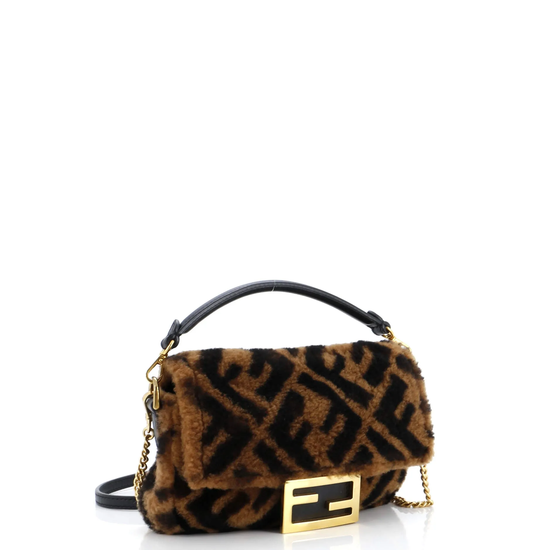 Baguette NM Bag Zucca Shearling Mini
