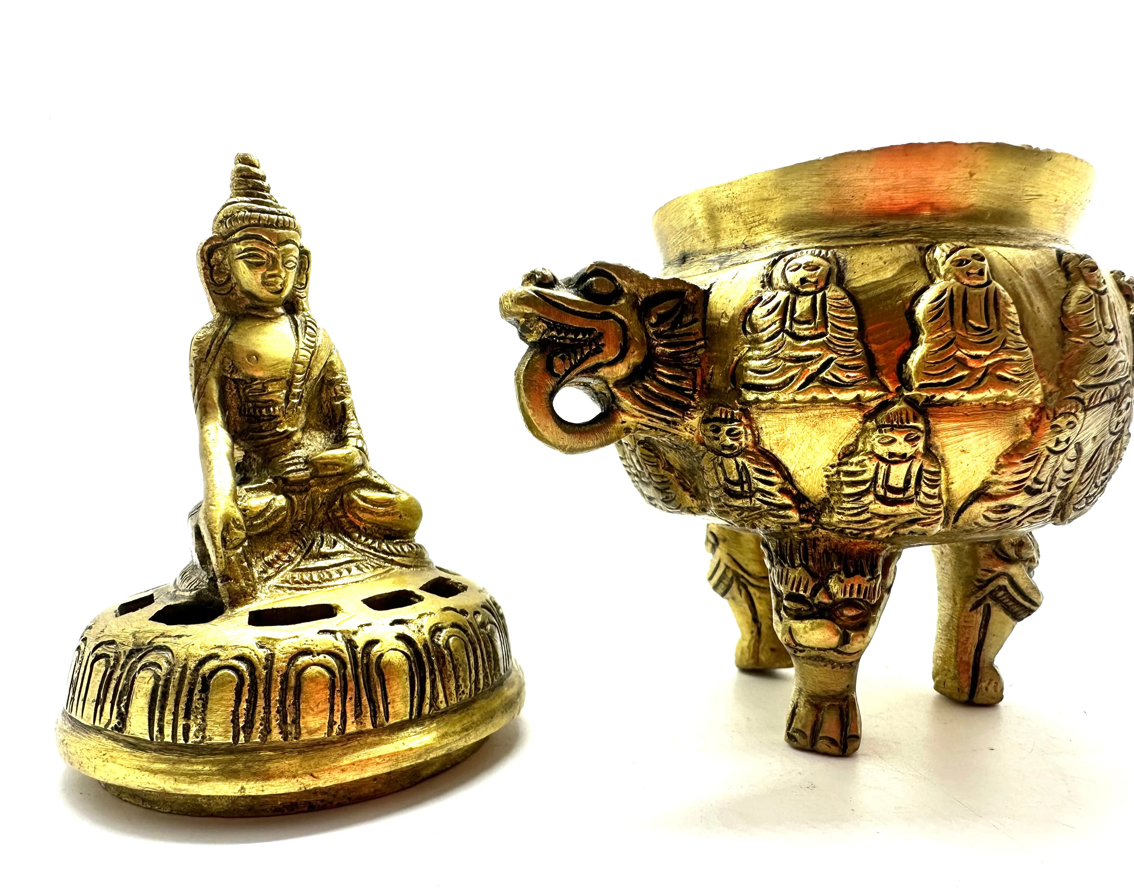 Burner: Tibetan Solid Brass