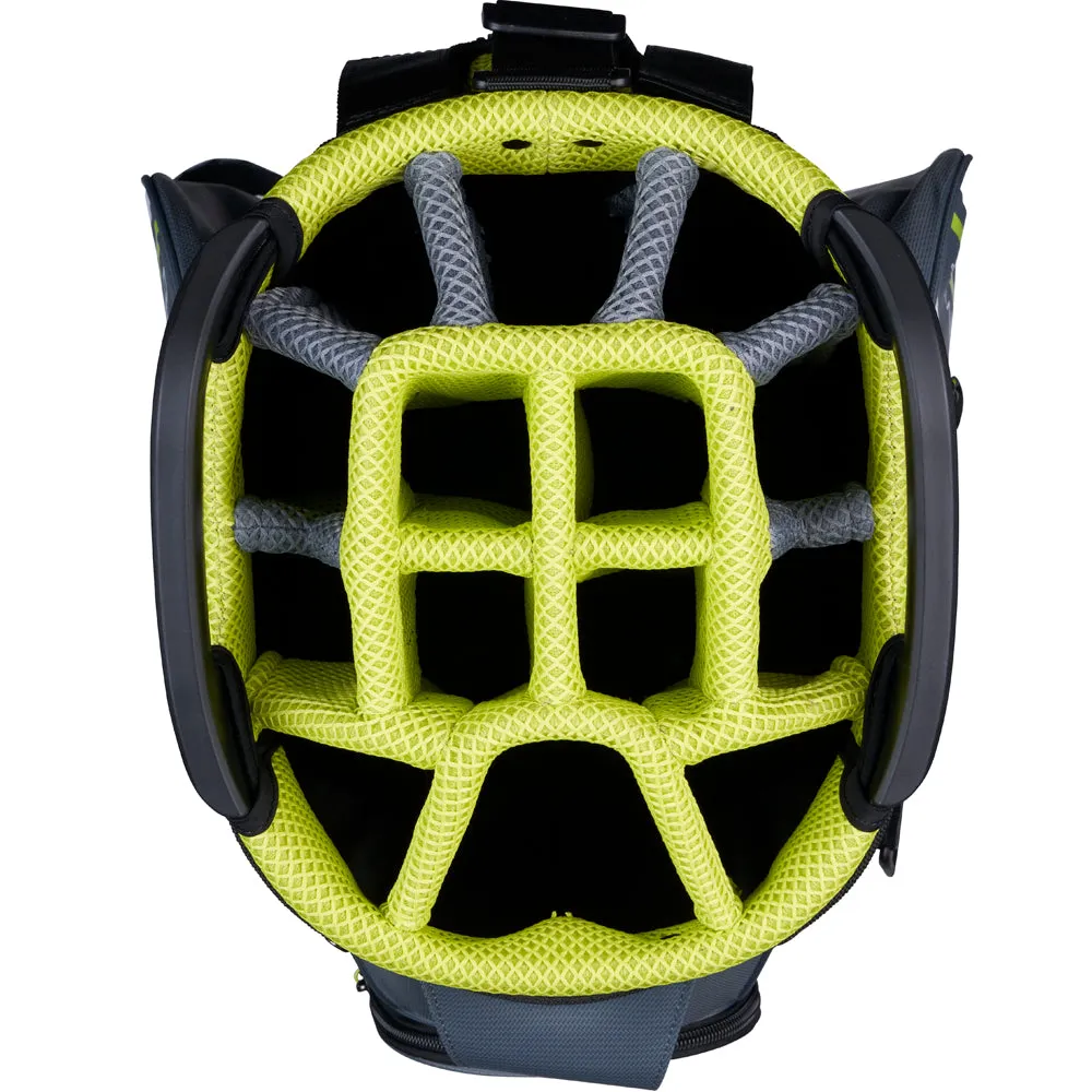 Callaway Chev 14 Plus Cart Bag - Charcoal/Flo Yellow