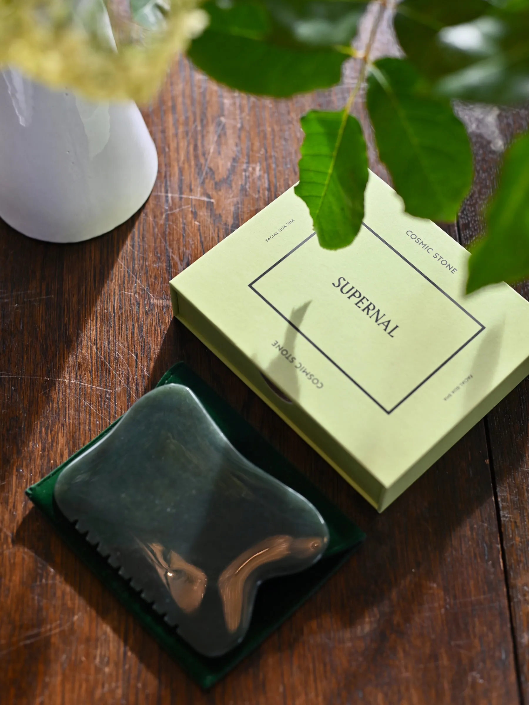 Cosmic Stone -Nephrite Jade Gua Sha Tool