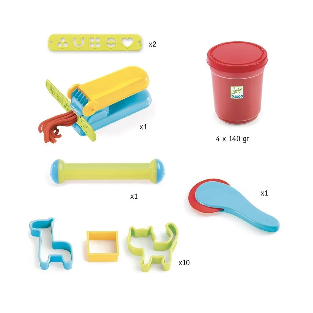 Djeco DJ09755 Play Dough Starter Kit Classical