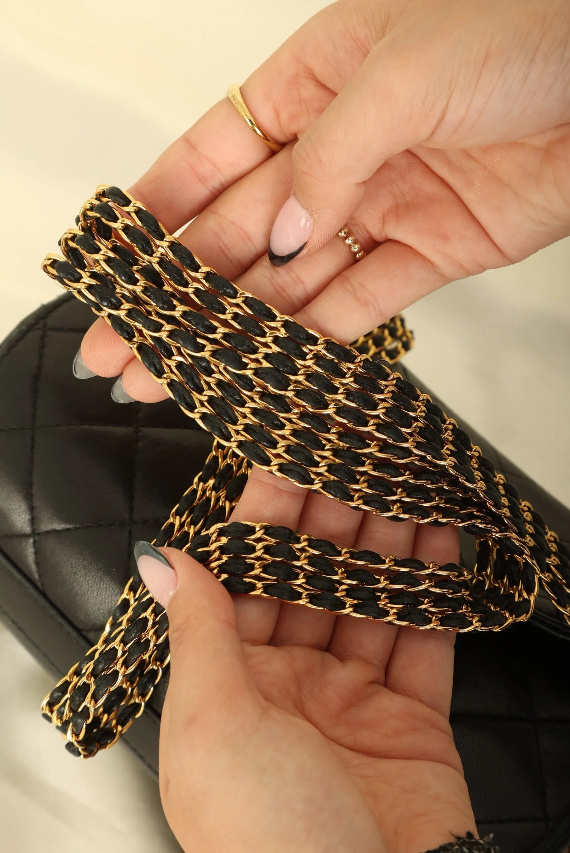 Extremely Rare CL 1994 Lambskin Multi Chain Bag