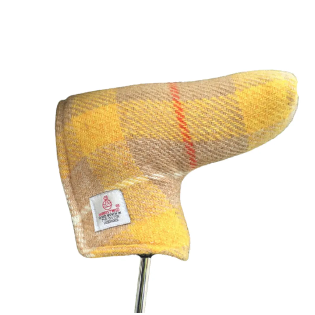 Golf Blade Putter Cover with Magnetic Closure in Harris Tweed®