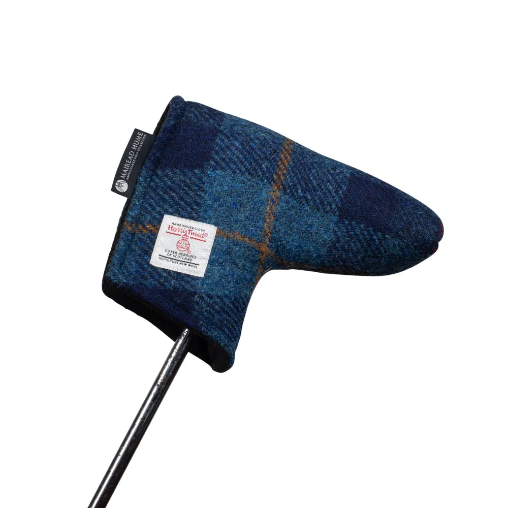 Golf Blade Putter Cover with Magnetic Closure in Harris Tweed®