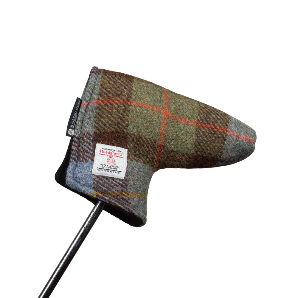 Golf Blade Putter Cover with Magnetic Closure in Harris Tweed®