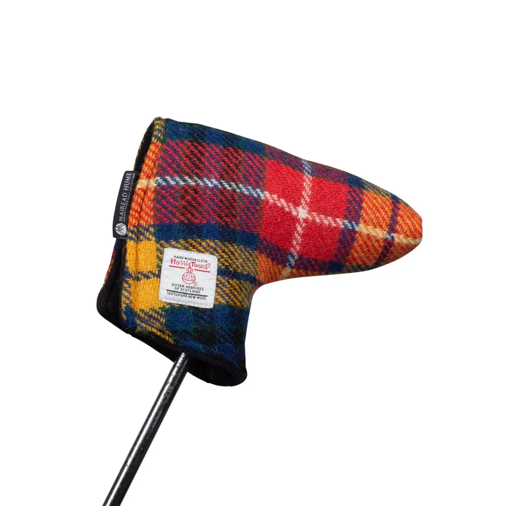 Golf Blade Putter Cover with Magnetic Closure in Harris Tweed®