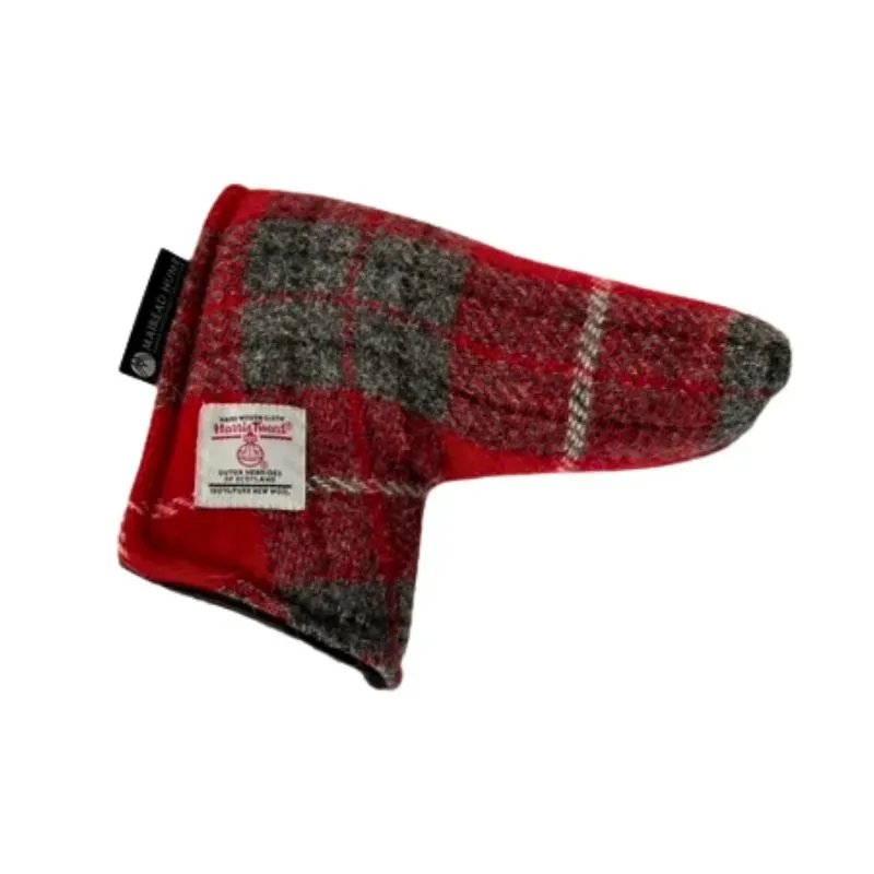 Golf Blade Putter Cover with Magnetic Closure in Harris Tweed®