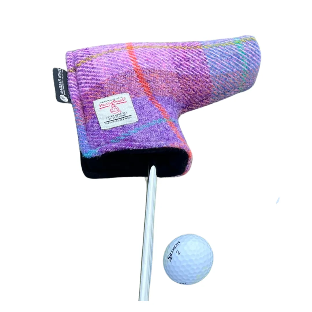 Golf Blade Putter Cover with Magnetic Closure in Harris Tweed®