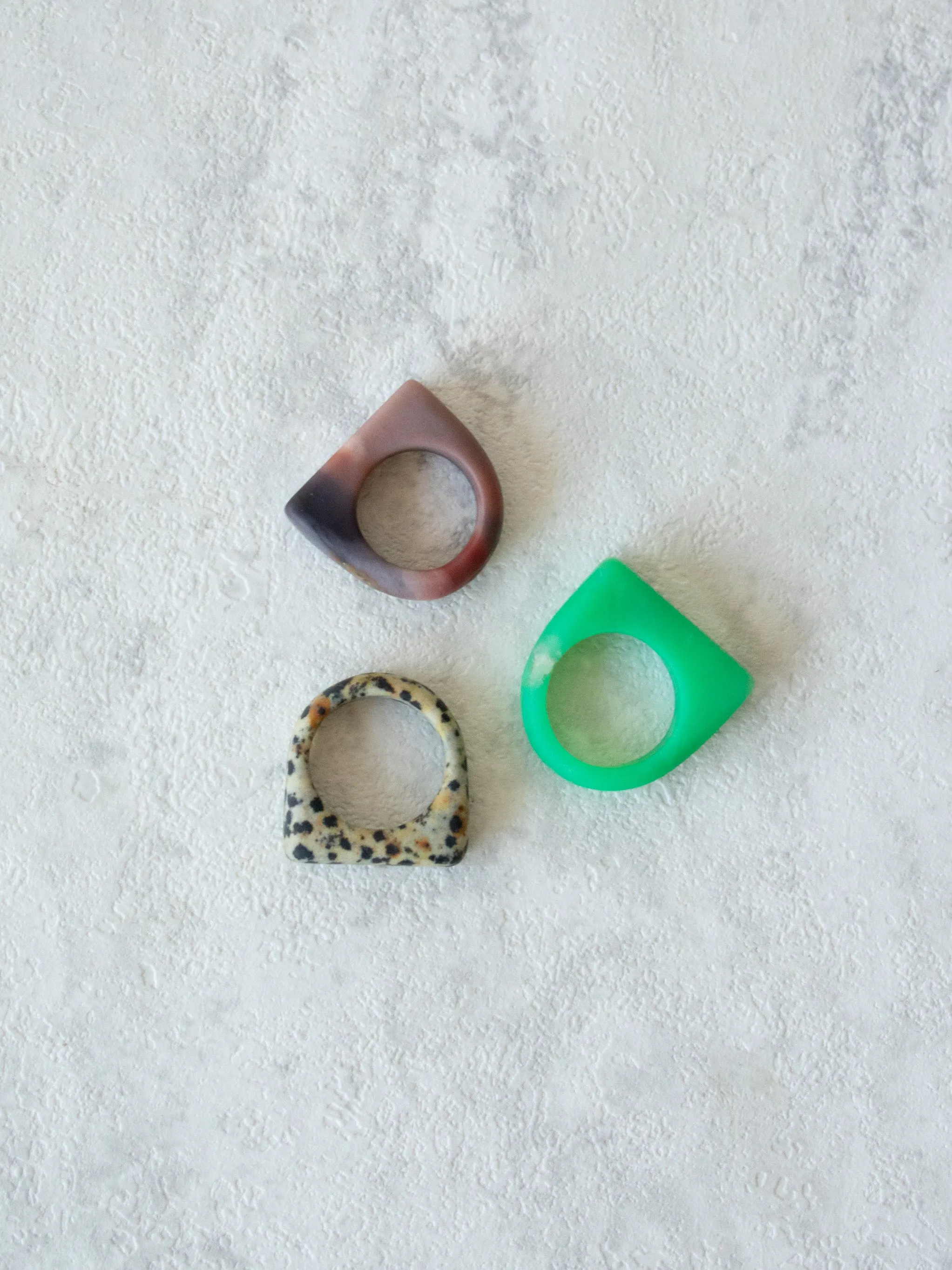 Hinge Mooakite Jasper Thin Stone Ring