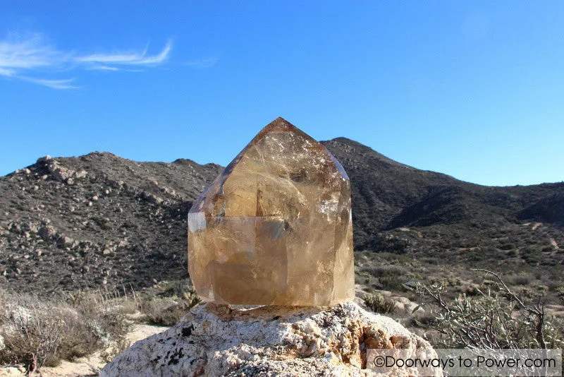 John of God Citrine Abundance Crystal Point
