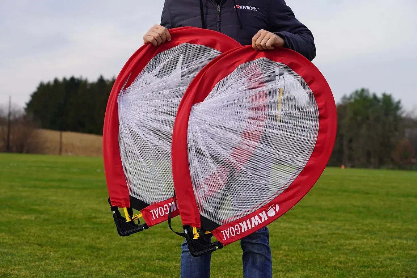 Kwik Goal Infinity Pop-Up Goal (Pair) - 4FT