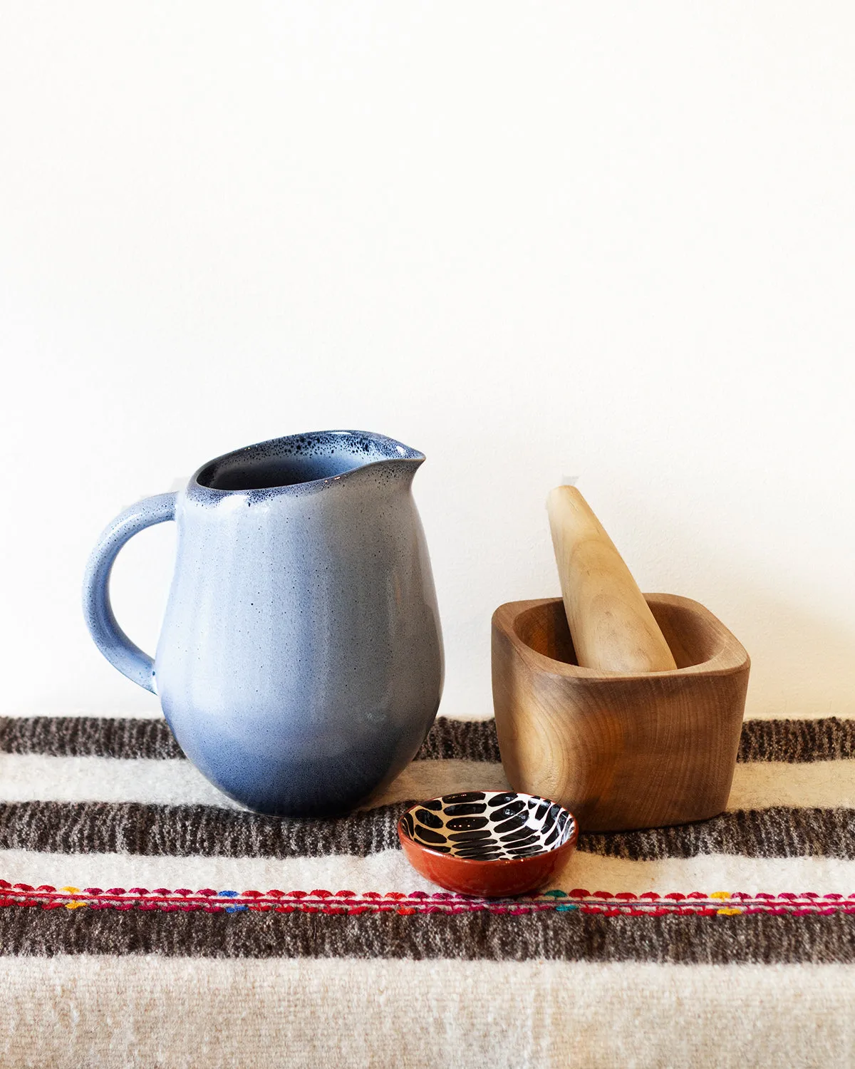 Laurel Hand Carved Solid Wood Mortar and Pestle