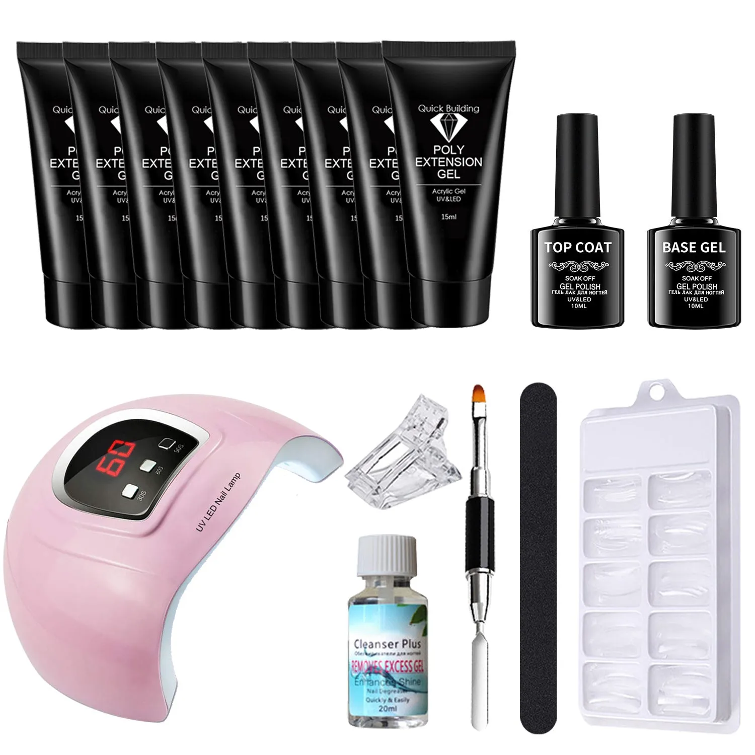 Manicure Set Novice Gel Nail Polish 15ml Tools Phototherapy Machine Beginner Home Heating Lamp Professional
