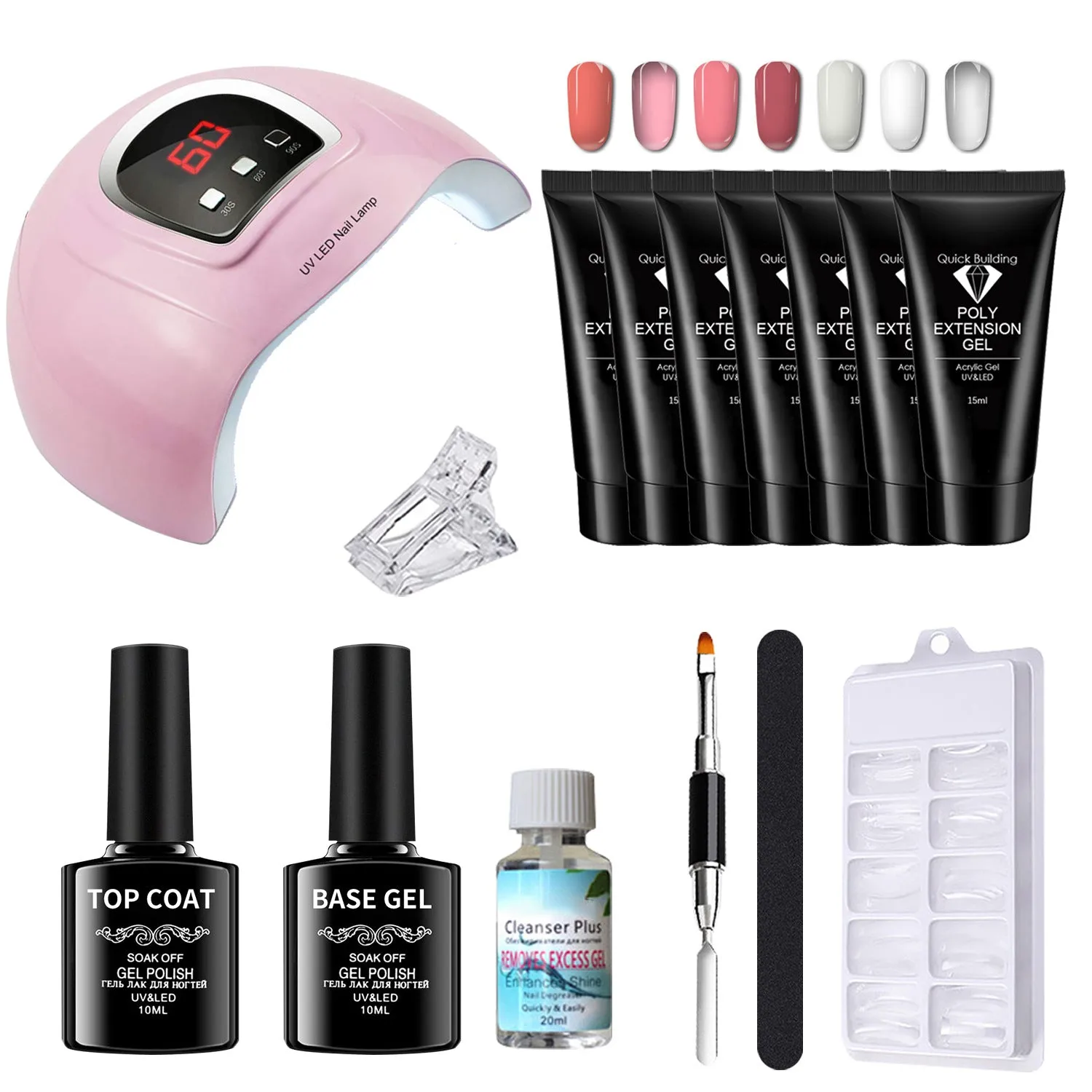 Manicure Set Novice Gel Nail Polish 15ml Tools Phototherapy Machine Beginner Home Heating Lamp Professional