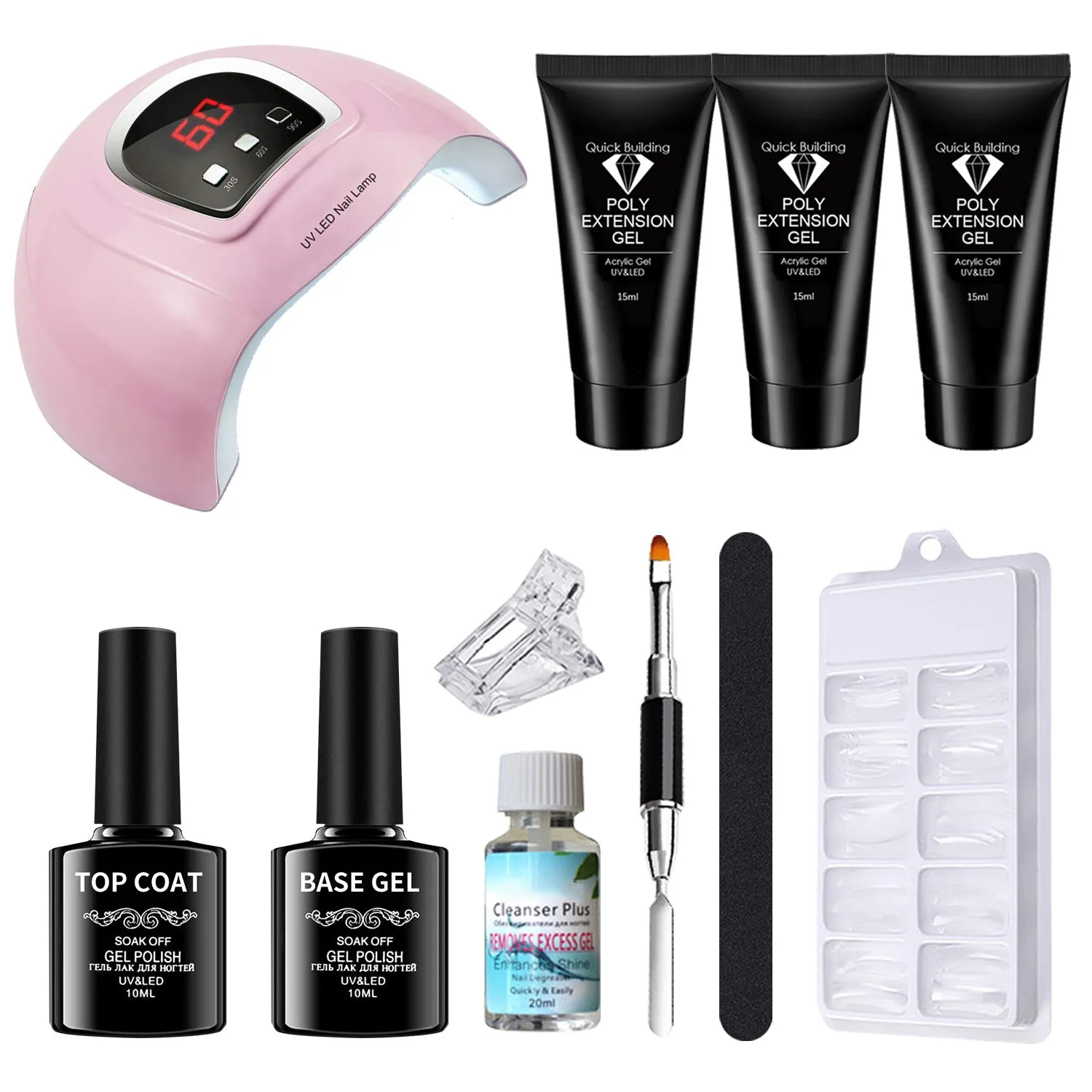 Manicure Set Novice Gel Nail Polish 15ml Tools Phototherapy Machine Beginner Home Heating Lamp Professional