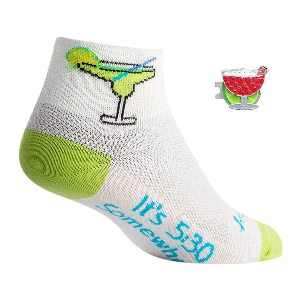 Margarita Women's Golf Sock With Ball Marker