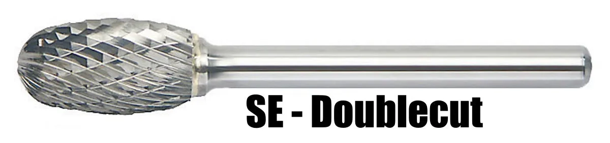 Mastercut SE-1L6 1/4" Oval Shaped Carbide Burr (1 Burr)