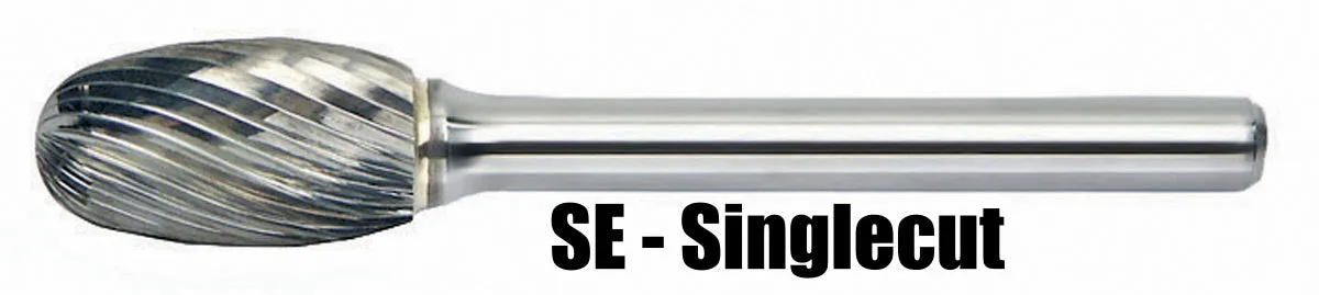 Mastercut SE-5L6 1/2" Oval Shaped Carbide Burr (1 Burr)