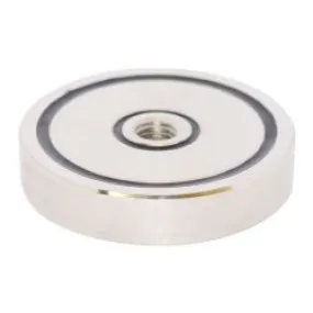Neodymium Internal Female Thread Pot Magnet - D48mm x 10mm | M8