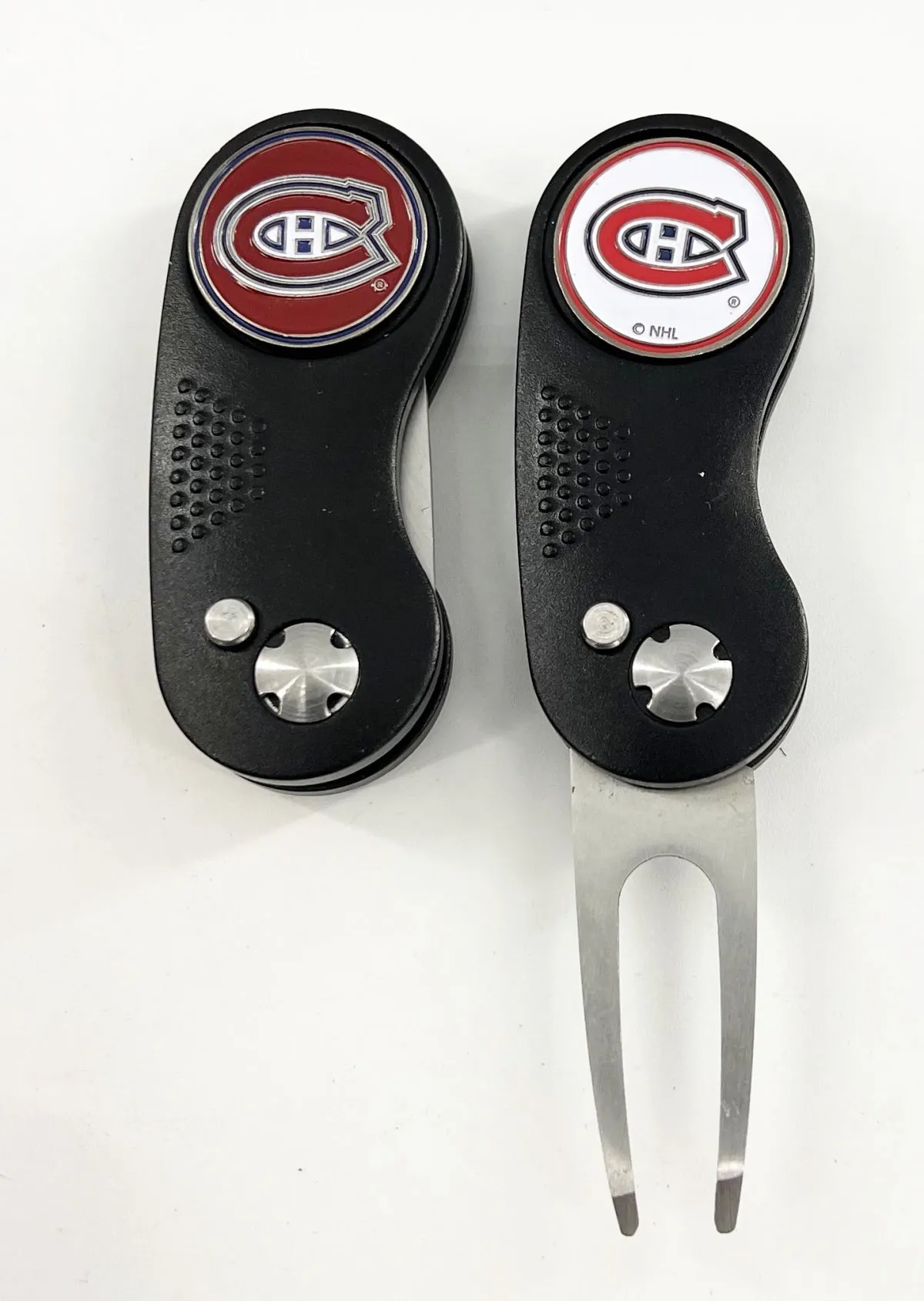 NHL 2 Prong Switchblade GOLF DIVOT REPAIR TOOL   Ballmark CHOOSE TEAM & COLOR