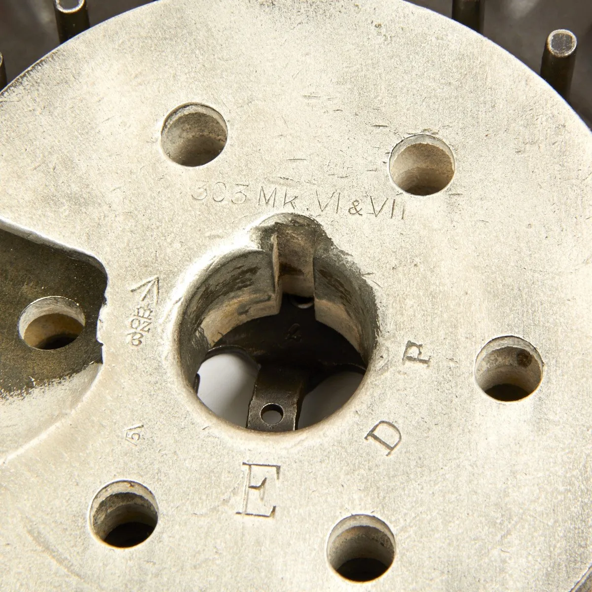 Original British WWI Lewis Gun MKI Skeletonized Magazine