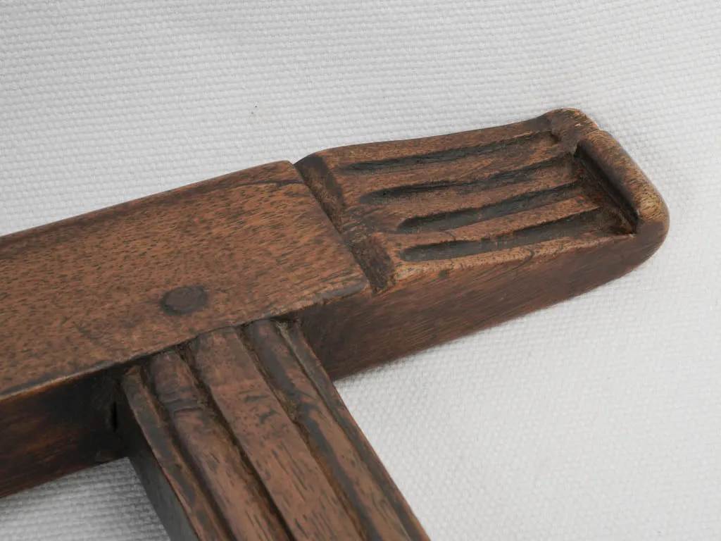 Petite 18th-Century French Walnut Ladderback Chair
