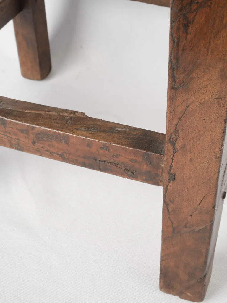 Petite 18th-Century French Walnut Ladderback Chair