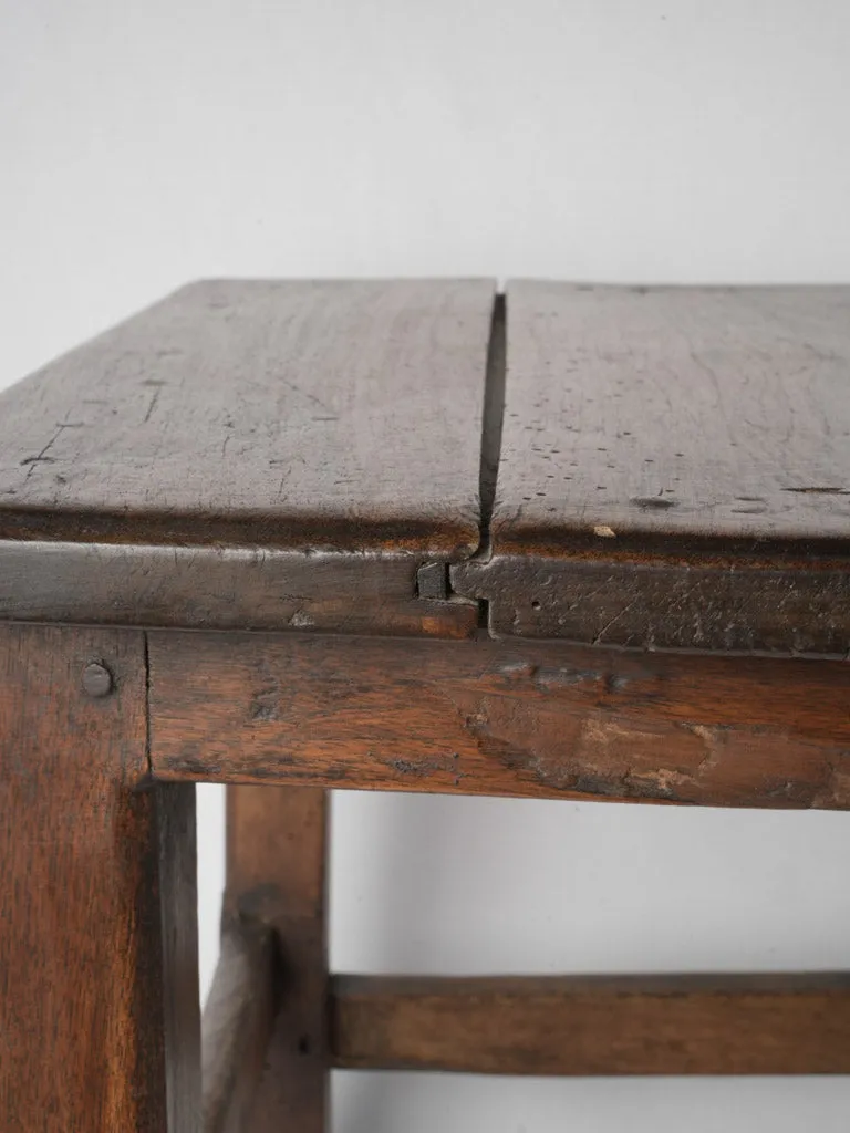 Petite 18th-Century French Walnut Ladderback Chair