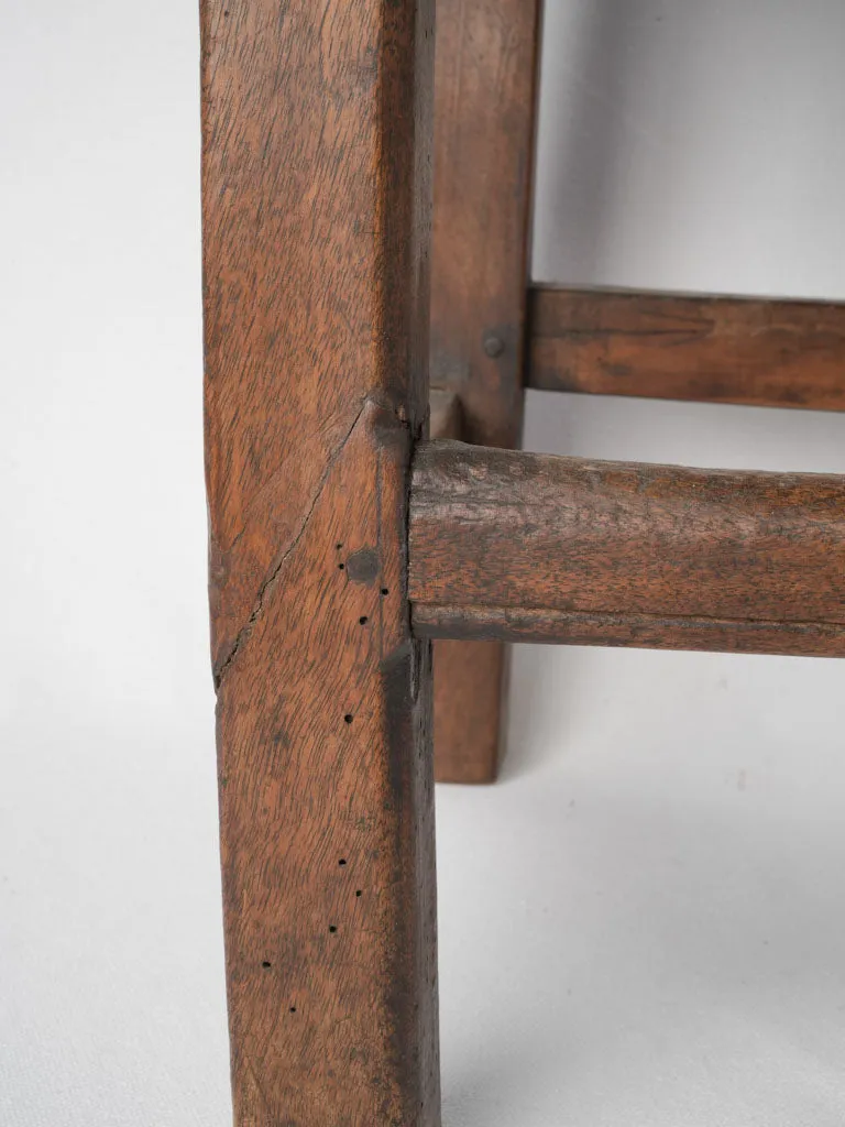 Petite 18th-Century French Walnut Ladderback Chair