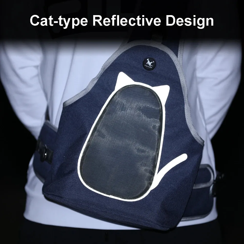 Portable Cat Carry Bag | Breathable Puppy Pet Shoulder Bag | Small Dogs Outdoor Travel Carrier Cage | For Cats and Rabbits | Alo Trendy