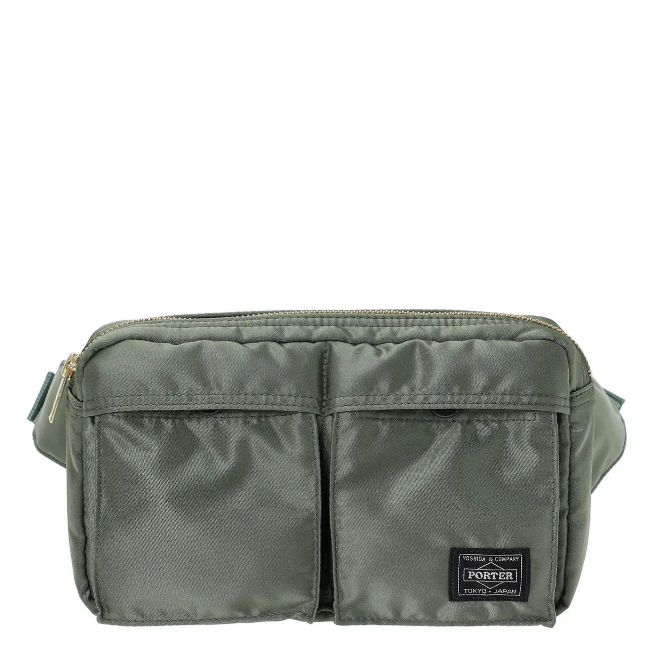 Porter-Yoshida and Co Tanker Waist Bag 1 Sage Green