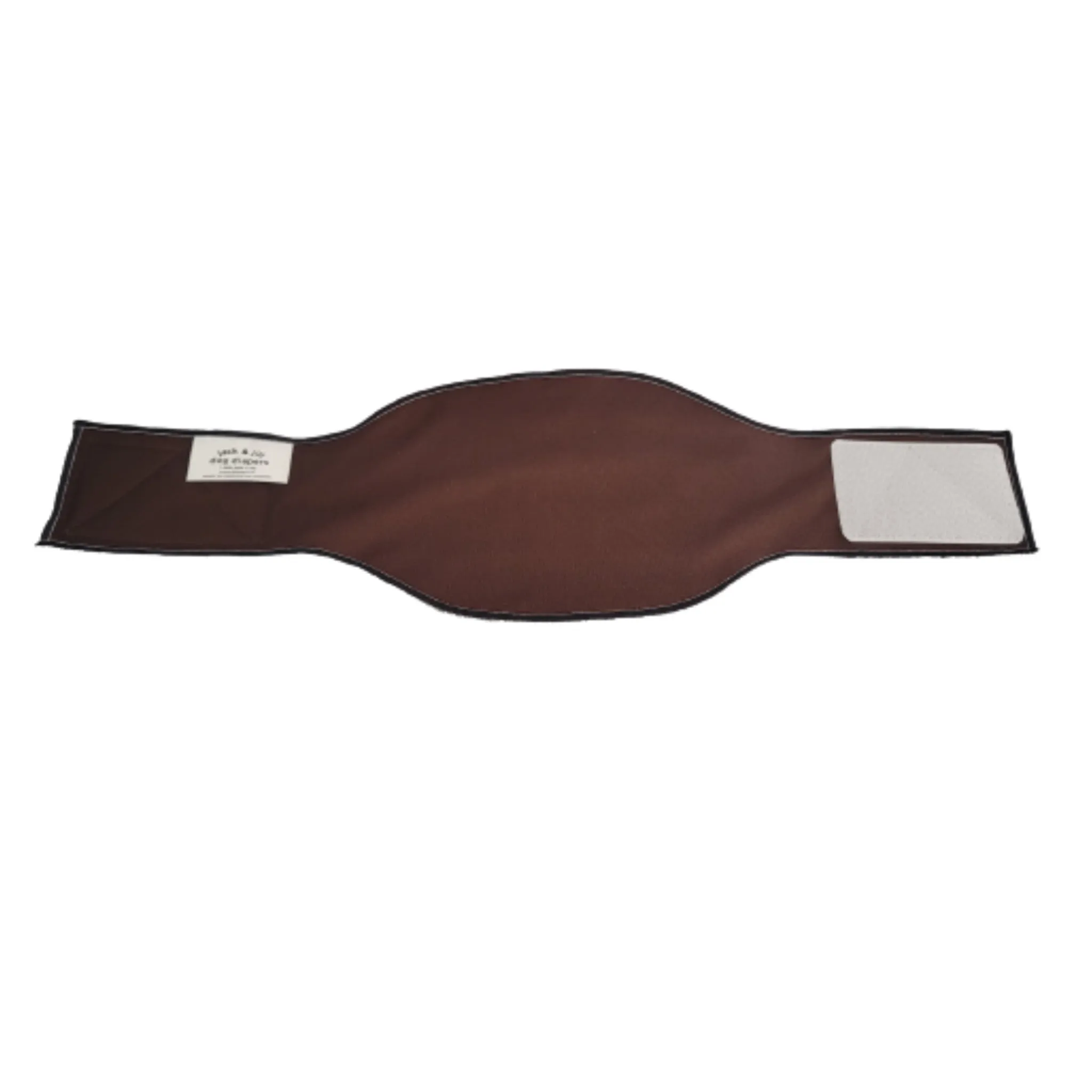 P.S. Male Dog Belly Band Wrap - Chocolate Brown Style #2