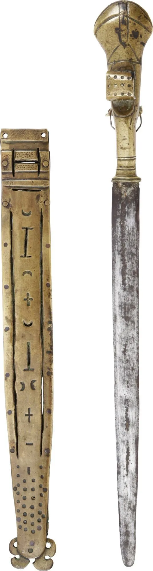RARE VARIATION TUAREG BELT DAGGER