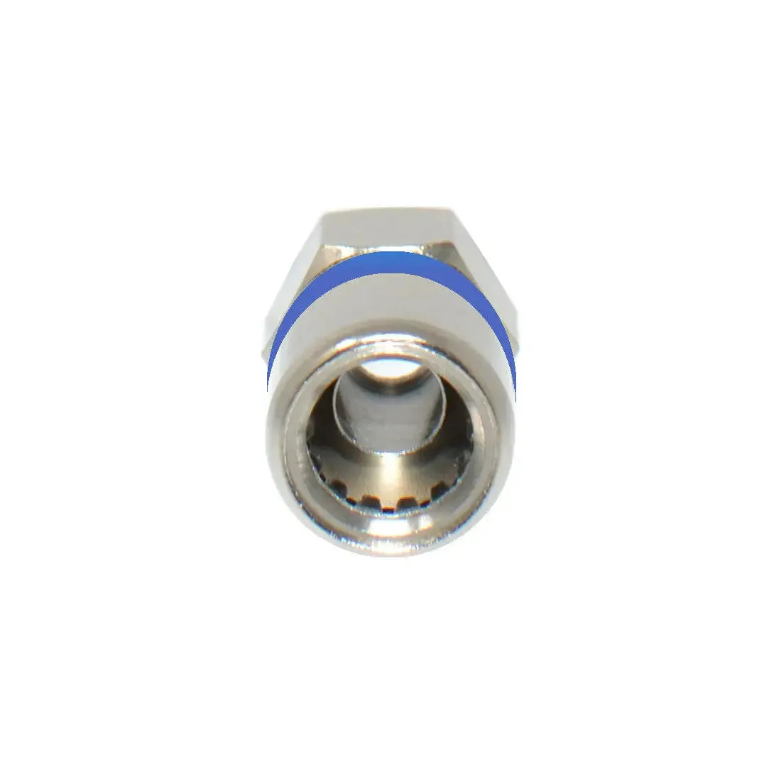 RG6 Dual Shield Coaxial to Self Lock F-Type Compression Connector