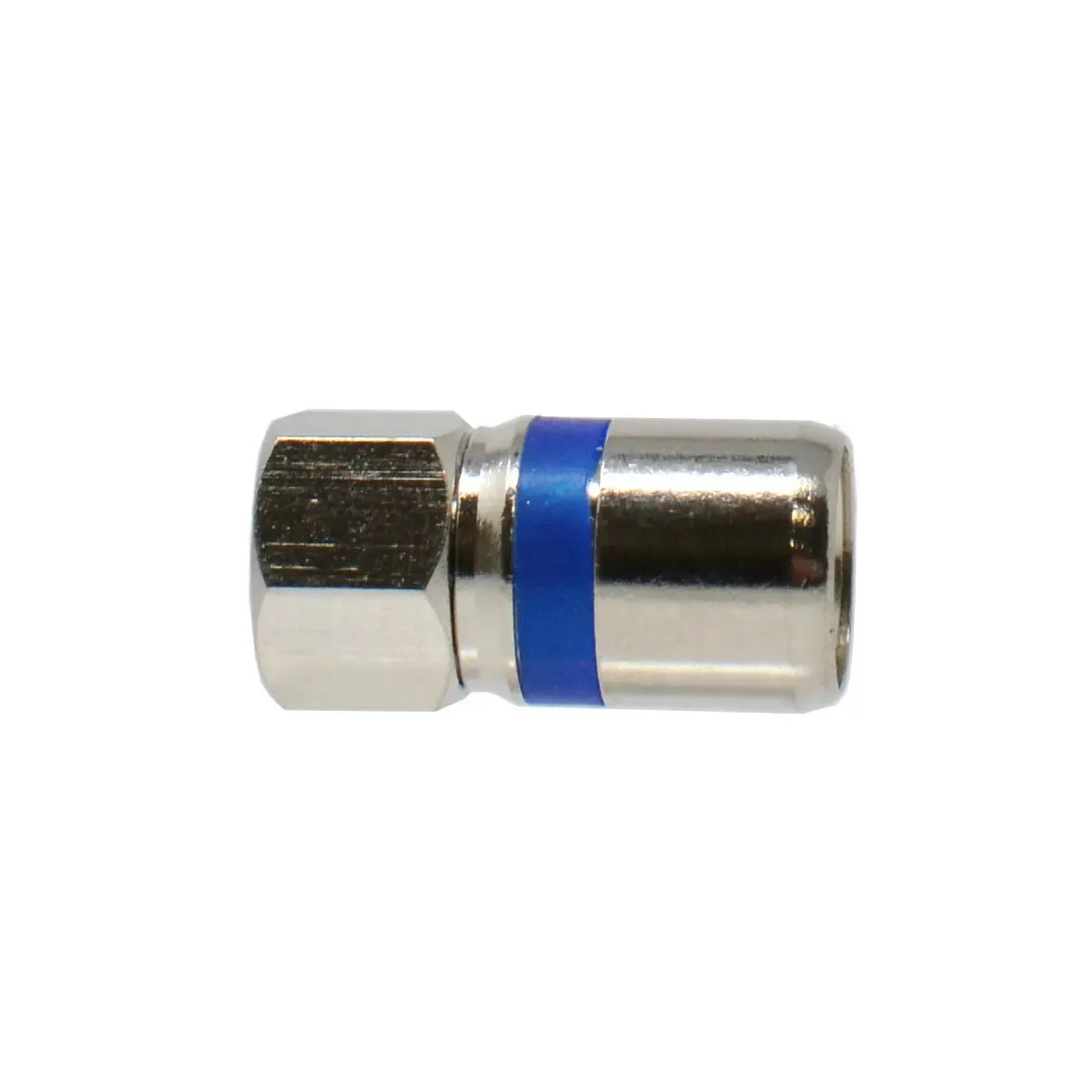 RG6 Dual Shield Coaxial to Self Lock F-Type Compression Connector