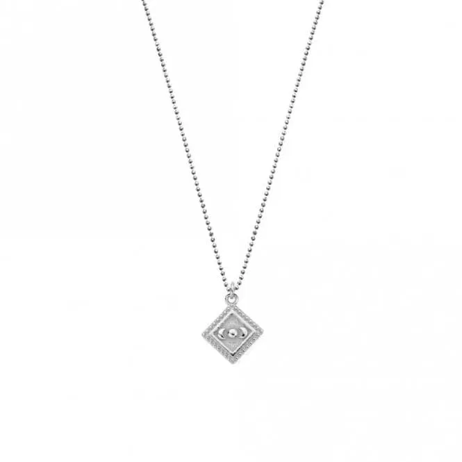 Silver Diamond Cut Chain With Moon Magic Pendant SCDC23350