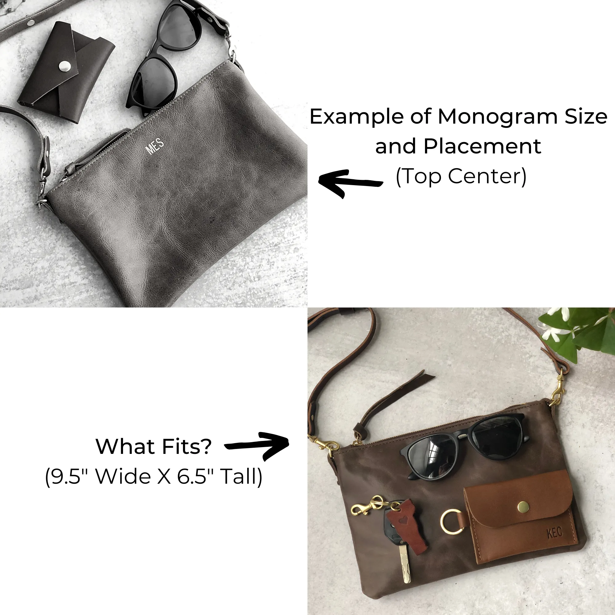 Summer Seconds Sale - Small Leather Crossbody Clutch Bag - Black Pebble No. 1
