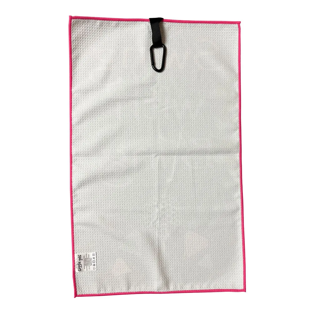 Swing With Bling Waffle Golf Towel