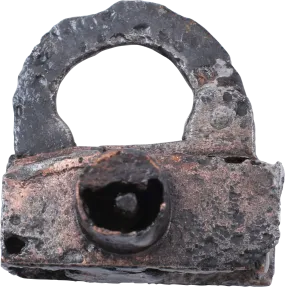 VIKING IRON PADLOCK, 850-1050 AD